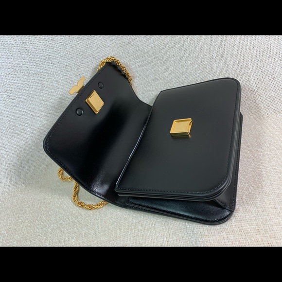 NEW Tory Burch Eleanor Black Leather Small Convertible Shoulder/Crossbody Bag - Picture 8 of 16